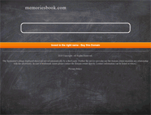 Tablet Screenshot of memoriesbook.com